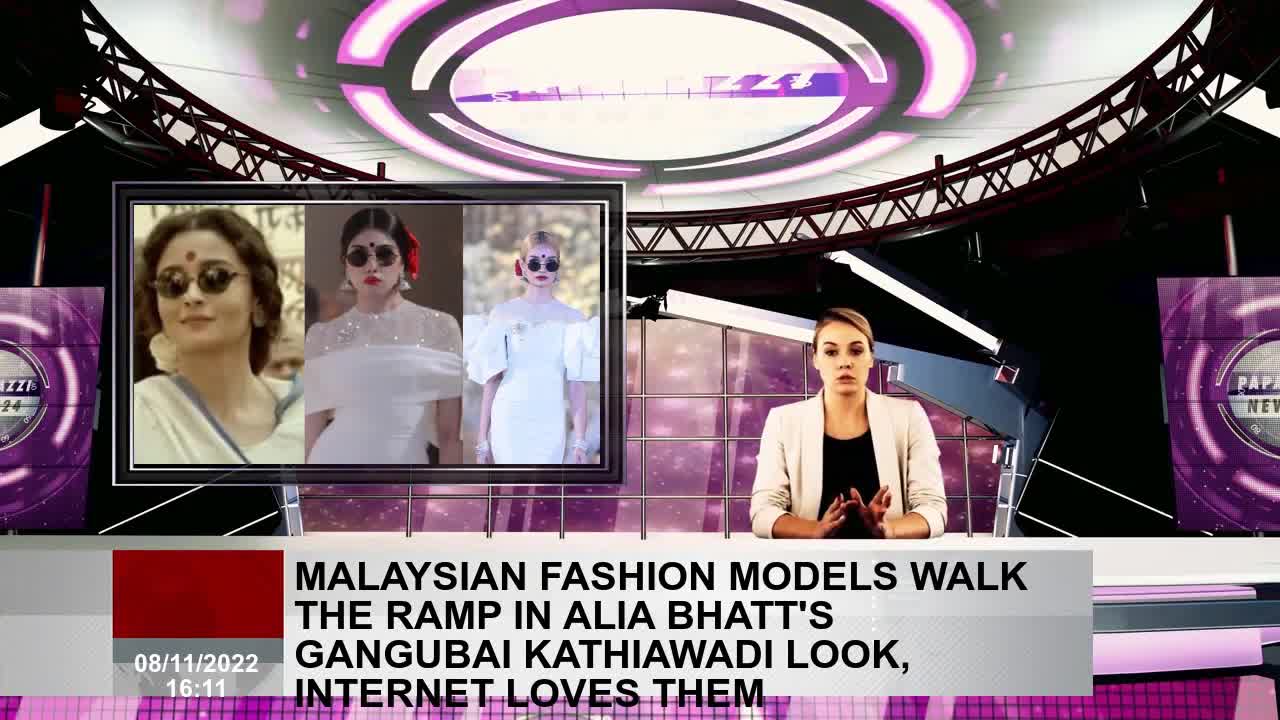 Malaysia Fashion Models Alia Bhatt's Gangubai Kathiawadi walks on the ramp, the internet loves them