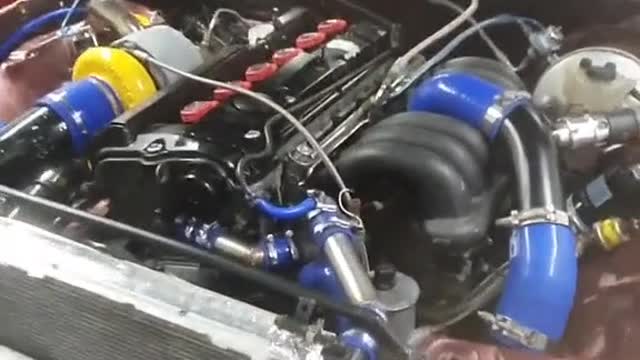 Automotive engine interior configuration display