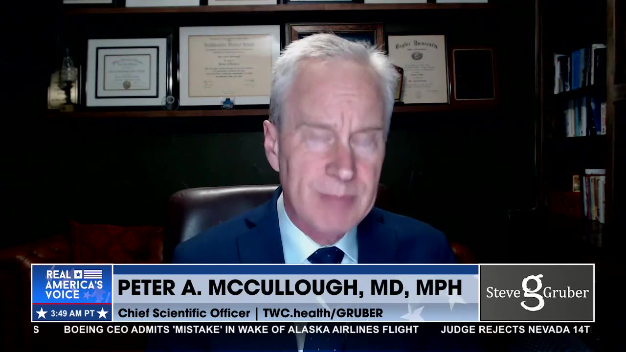 Casualties Mount to ~600K Americans,17M Globally: Dr. McCullough on The Steve Gruber Show