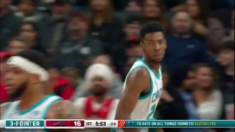 Brandon Miller Buzzer-Beater Over Two Defenders! Hornets Stun Raptors!