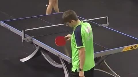 Table Tennis player BREAKS RACKET after Losing!