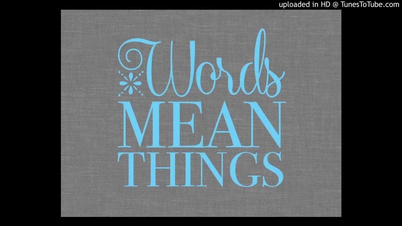 Words Mean Things