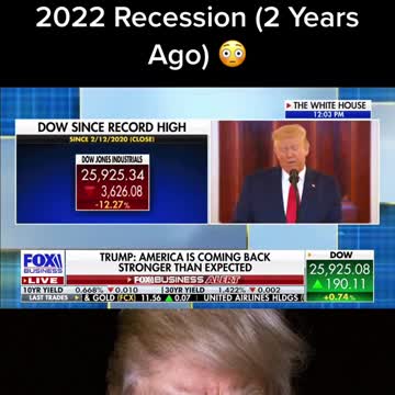 Trump Predicted 2022 Recession