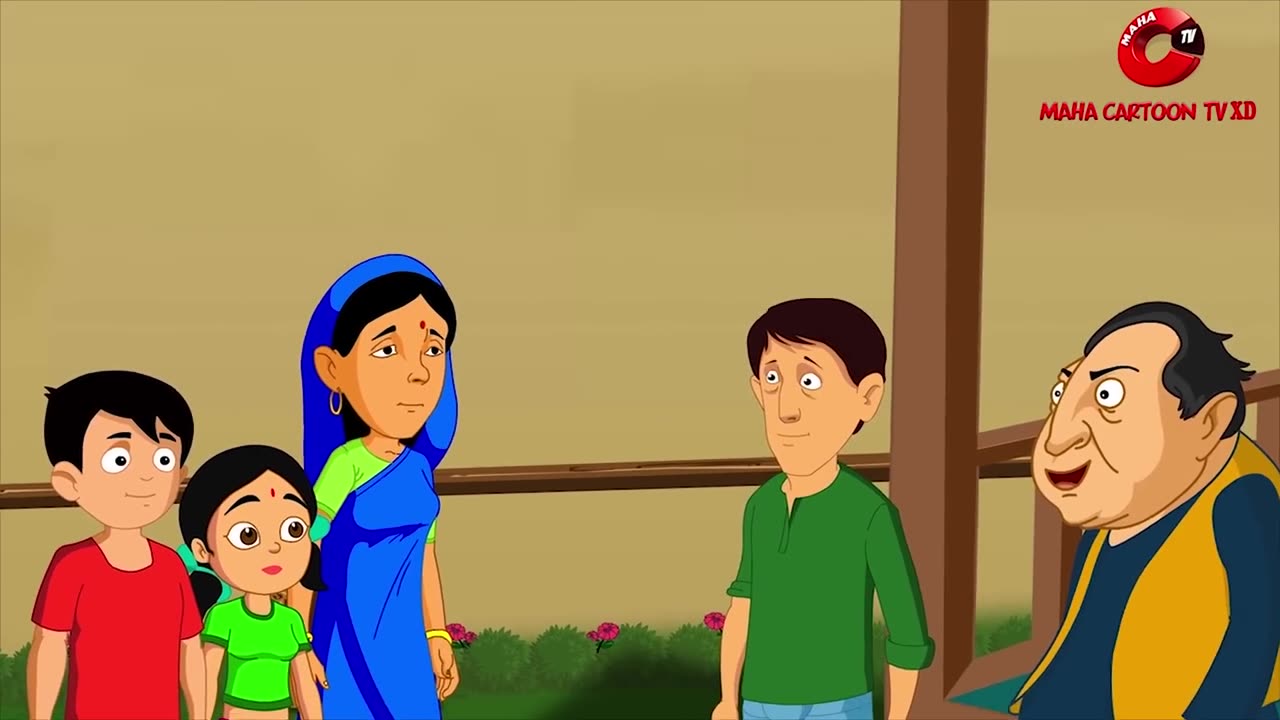 The Gift Of Honesty Moral Story of Panchatantra for Kids in English. Maha Cartoon TV English publish