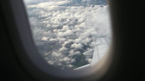 Aircraft window view