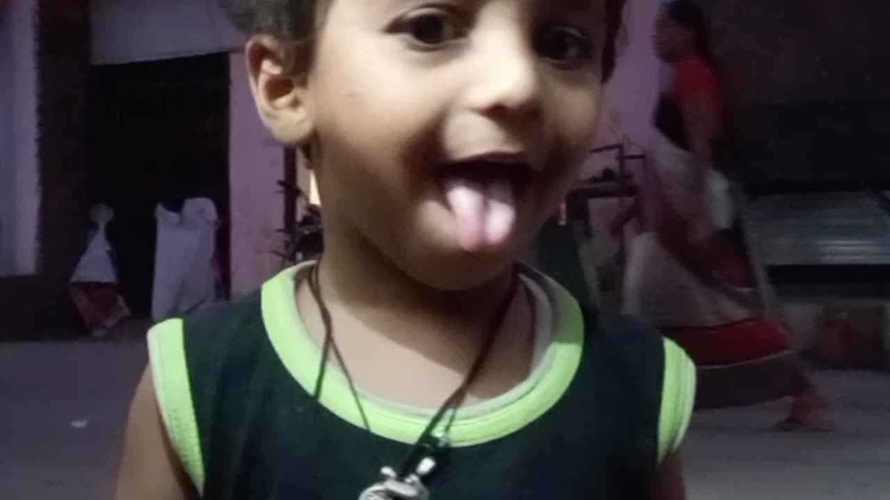 My cute son