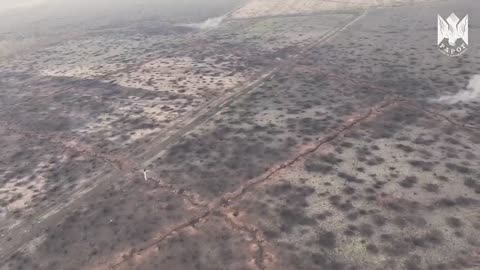 New Drone Footage of Shelling Russian Trenches