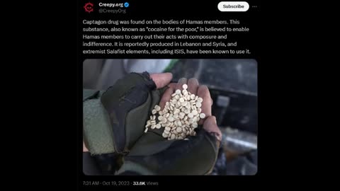 Hamas' drug of choice Captagon