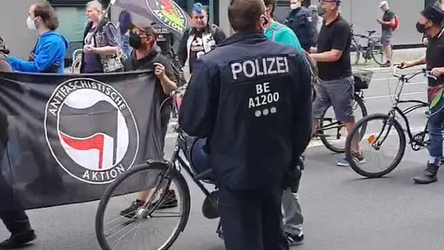 Antifa Gegendemo Berlin