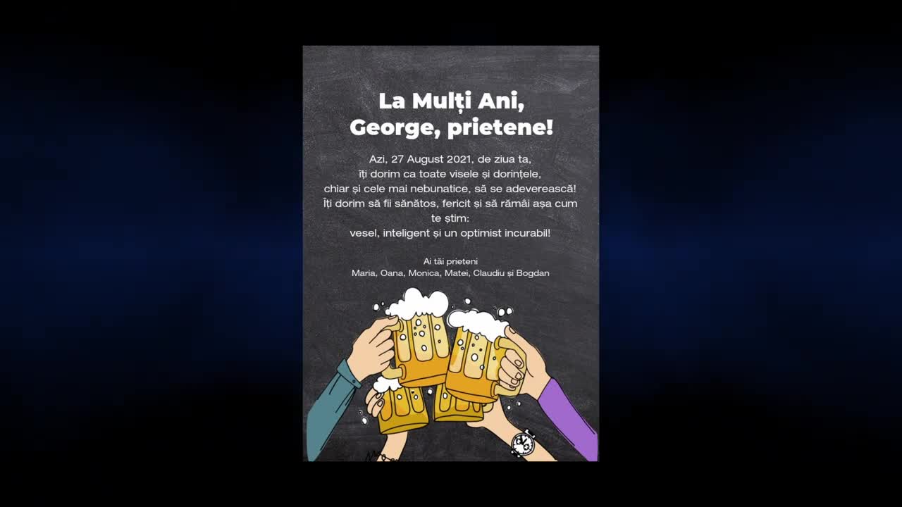 (matograph.com) Mesaj la multi ani prieten