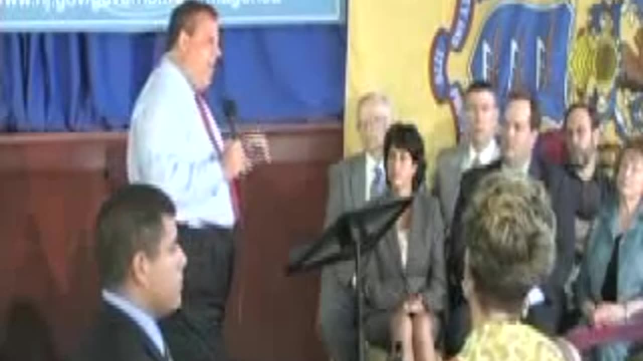 2010, Governor Christie Responds To Teacher During Town Hall (9.12)