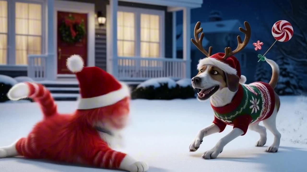 Santa Cats Christmas Song