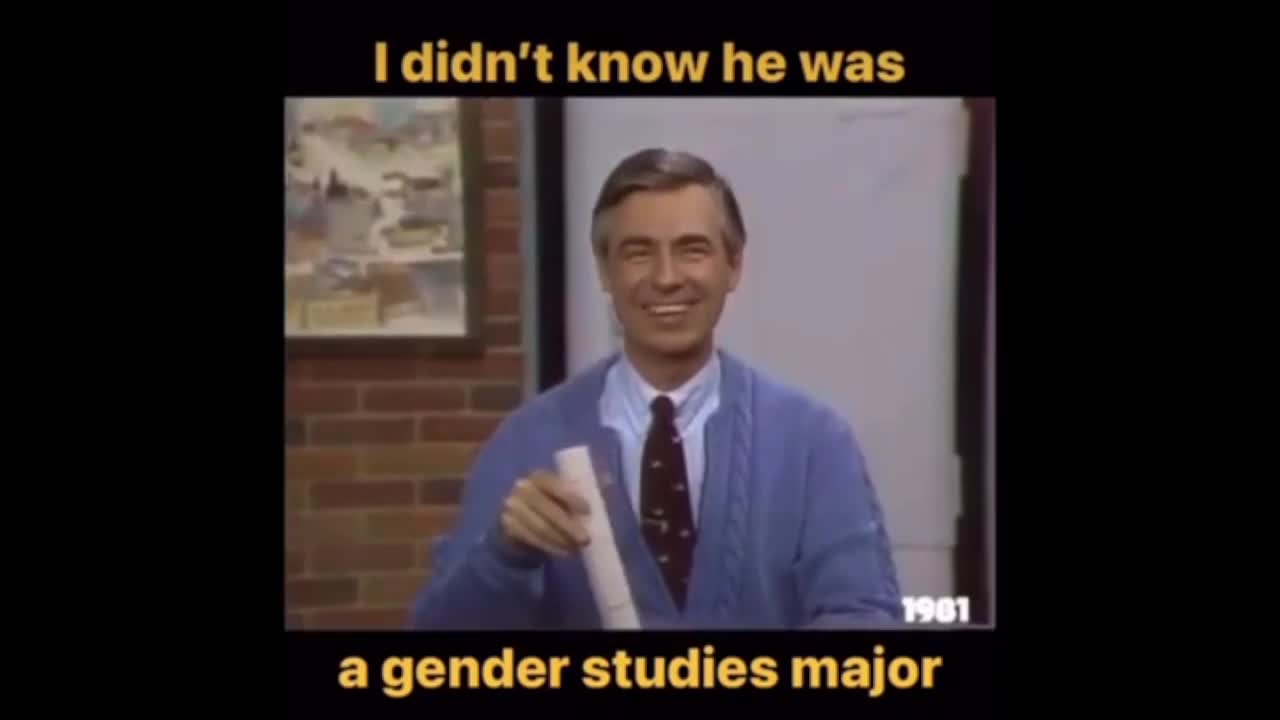 Today's T.V. Indoctrination fell from this point of correctitude? (Mr. Rodgers is Based)