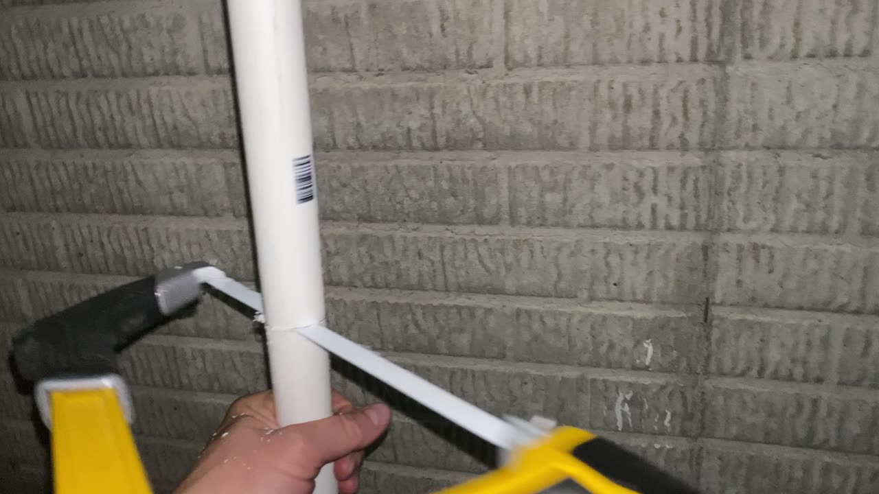 Leaking Well Water Pressure Tank Replacement Part 7 -- Cutting the PVC Pipe on 08/03/2023 at 04:27