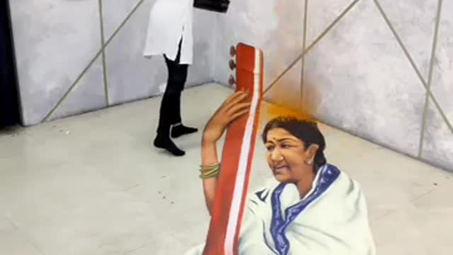 Tribute to Indian singer lata di