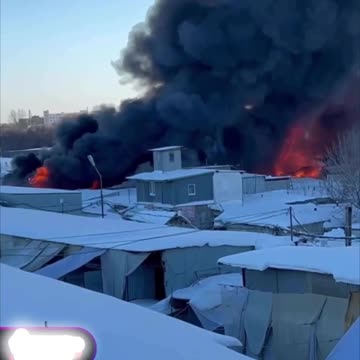 Market in Russian Samara is Burning