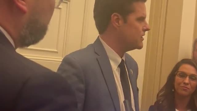 Matt Gaetz leaves McCarthy meeting: Willing to vote “all week all month, but never for that person.”