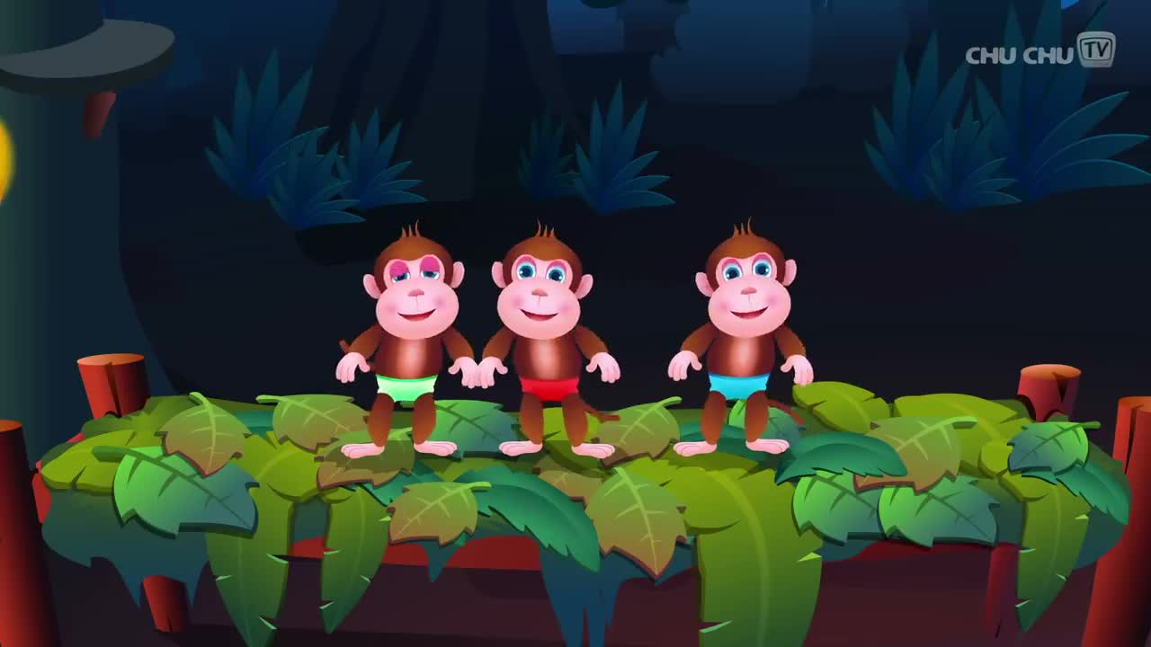 Five Little Monkeys Jumping On The Bed | Part 1 - The Naughty Monkeys | ChuChu TV Kids Songs