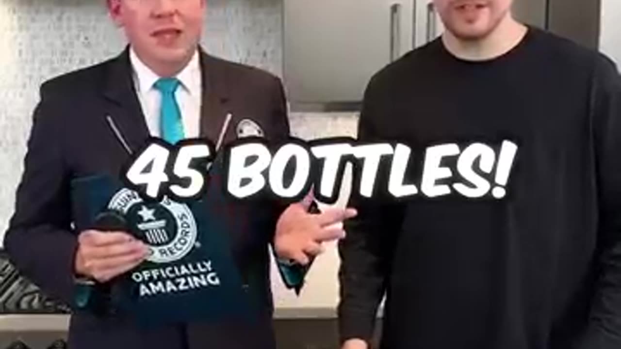 Bottle Head Smashing World Record Attempt! ON MY HEAD 😱