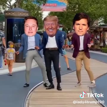 TRUMP MUSK CARLSON DANCE OFF
