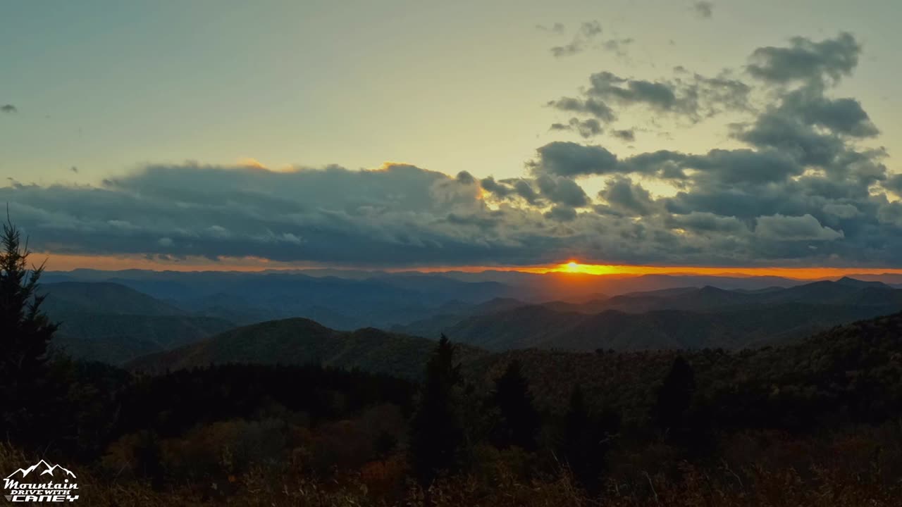 Blue Ridge Parkway Fall Sunset Time-Lapse