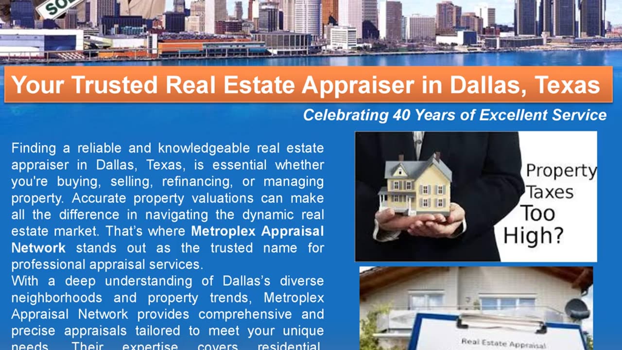 Your Trusted Real Estate Appraiser in Dallas, Texas