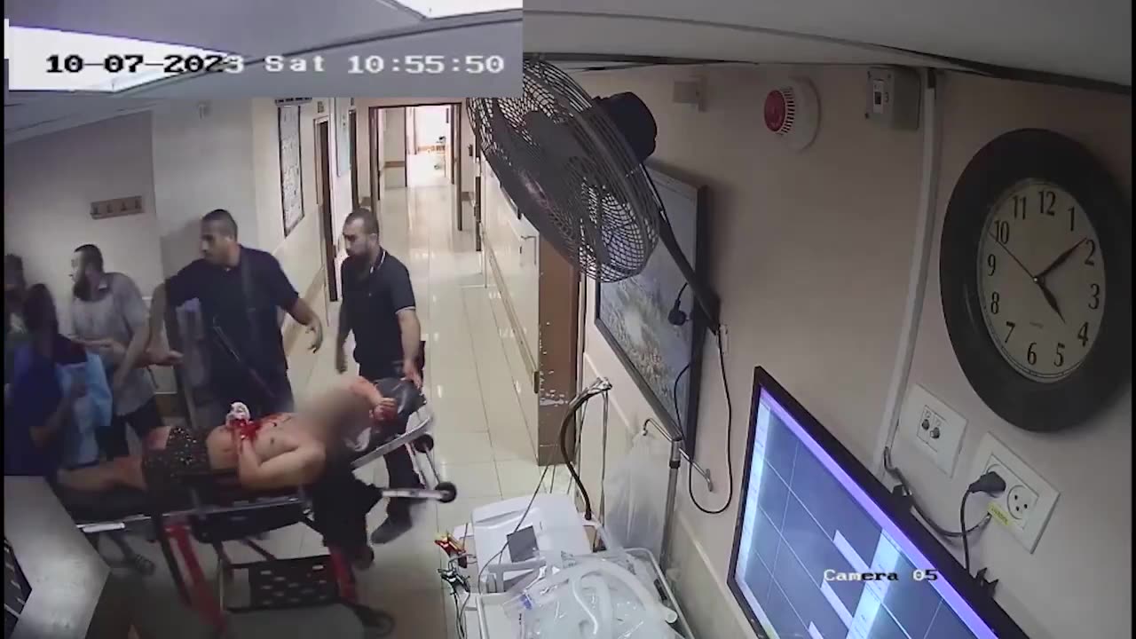 IDF releases surveillance camera footage from Shifa Hospital showing Hamas terrorists