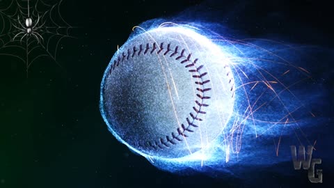 Baseball Flying in Flames 4K Loop