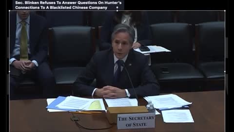 And We Know - Blinken refuses to answer questions on Hunters connections