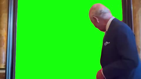 King Charles Portrait Reveal | Green Screen