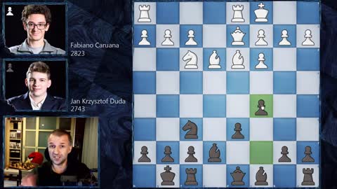 Chess Game - Caruana vs. Duda - Tata Steel Chess 2021