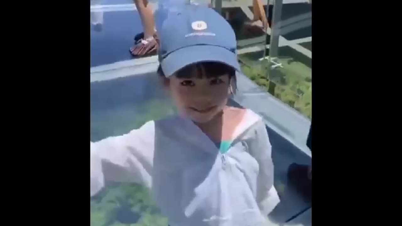 Cute kid modeling walk