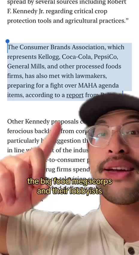 Big Food Plots War w/RFK Jr | #MAHA (Pay attention to help fight back with our money) F*ck This !