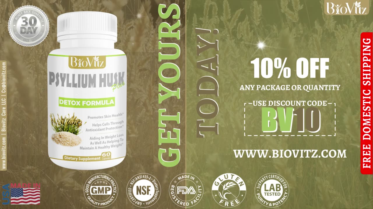 Psyllium Husk Plus – Detox Formula | Helps Maintain a Healthy Weight