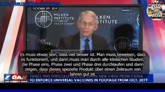 FAUCI AND HHS OFFICIALS DISCUSS HOW TO ENFORCE A NEW VACCINE USING A CHINA VIRUS