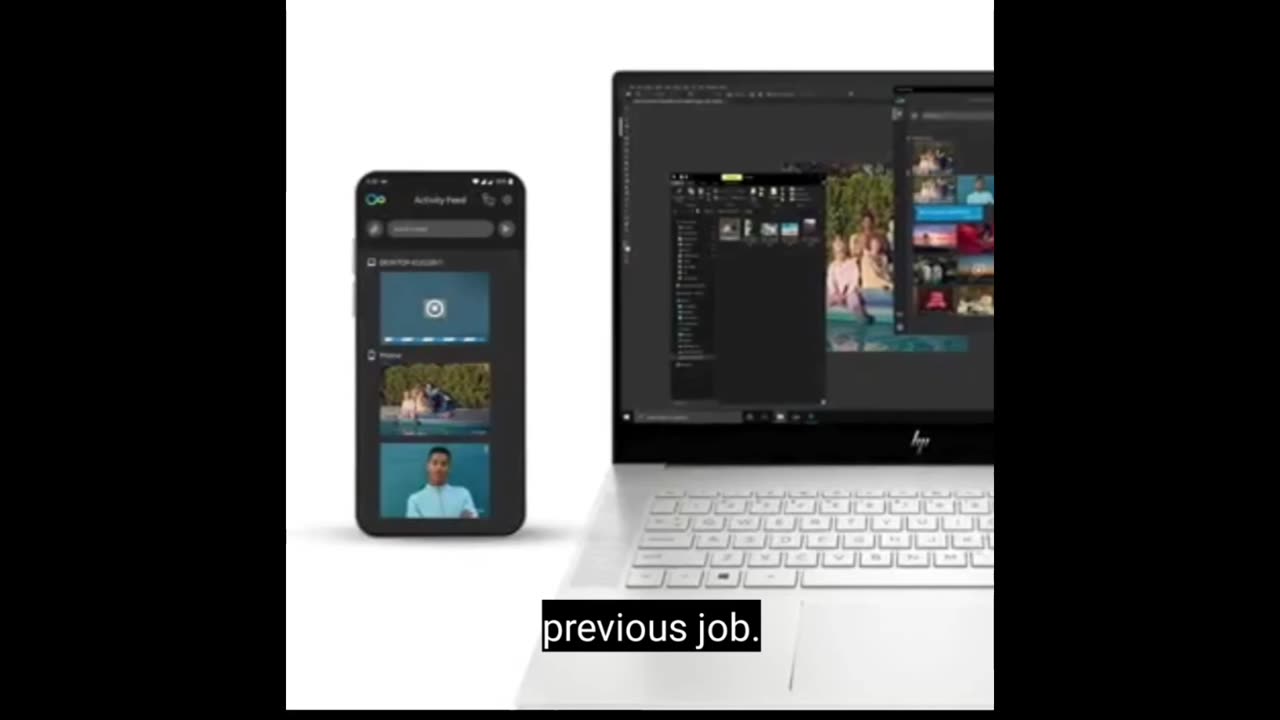 Wirelessly share your mobile content to your pc