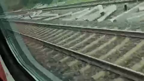 Train running extream speed...