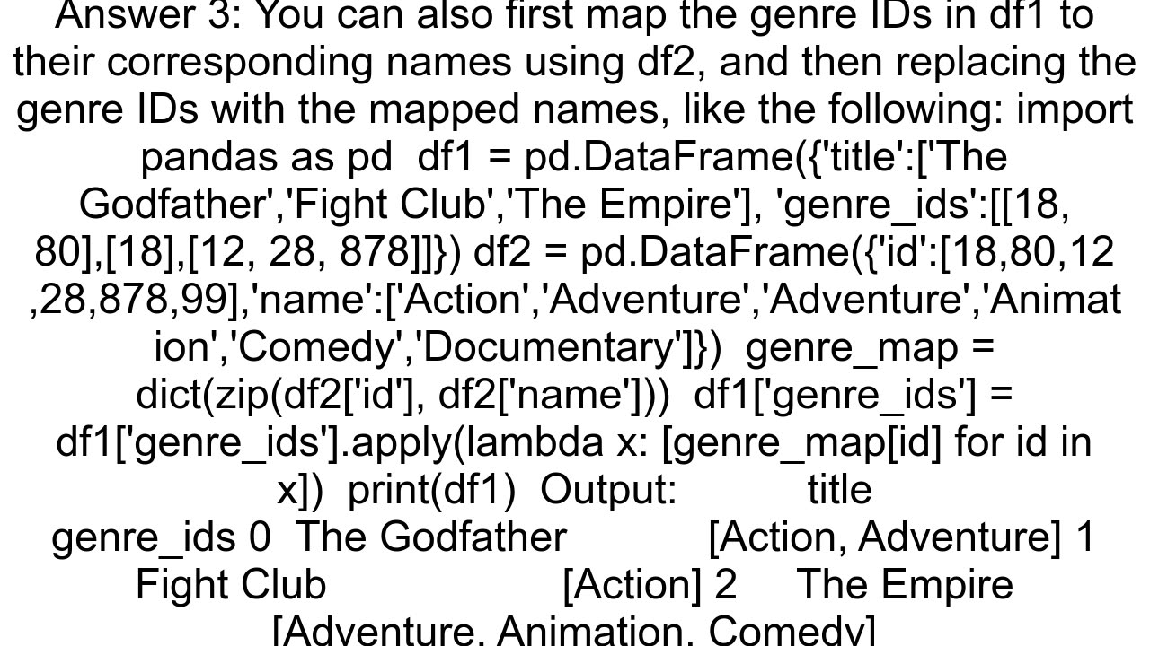 How to change columns valueslist using another data frame in Python