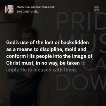 Pride Must Be Cast Down