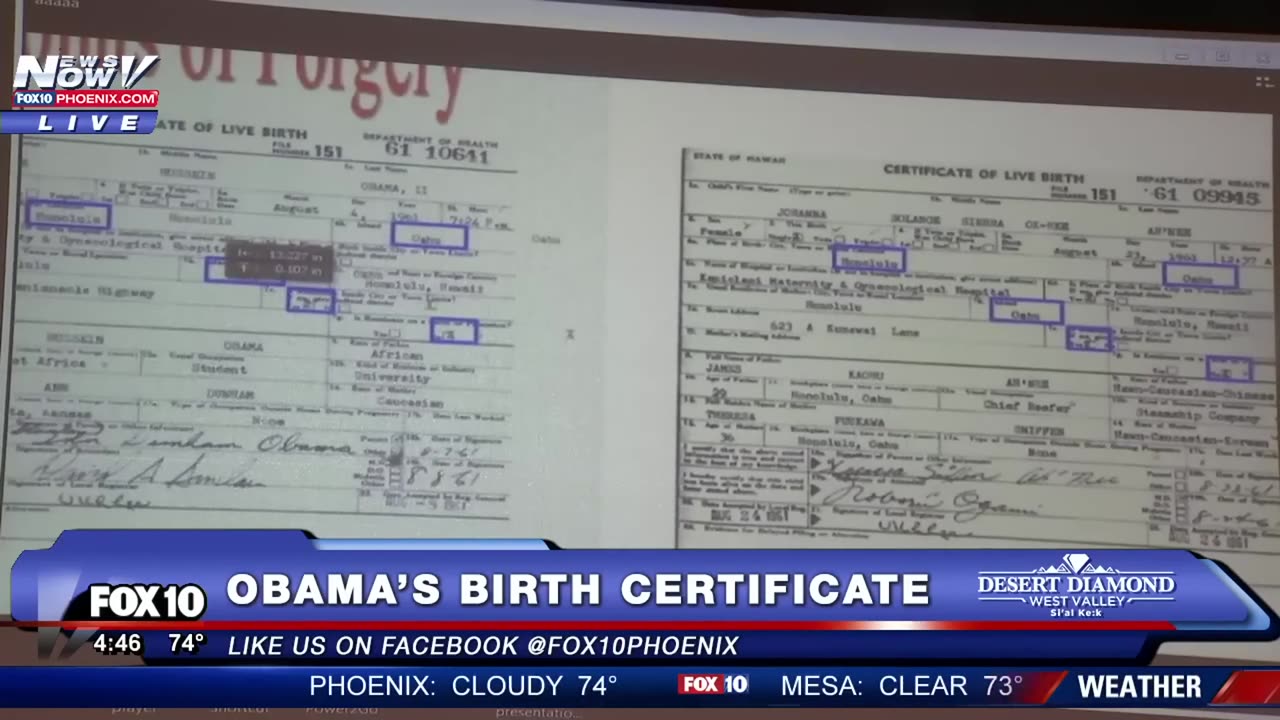 OBAMA'S BIRTH CERTIFICATE part 2