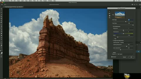 Selecting and replacing skies