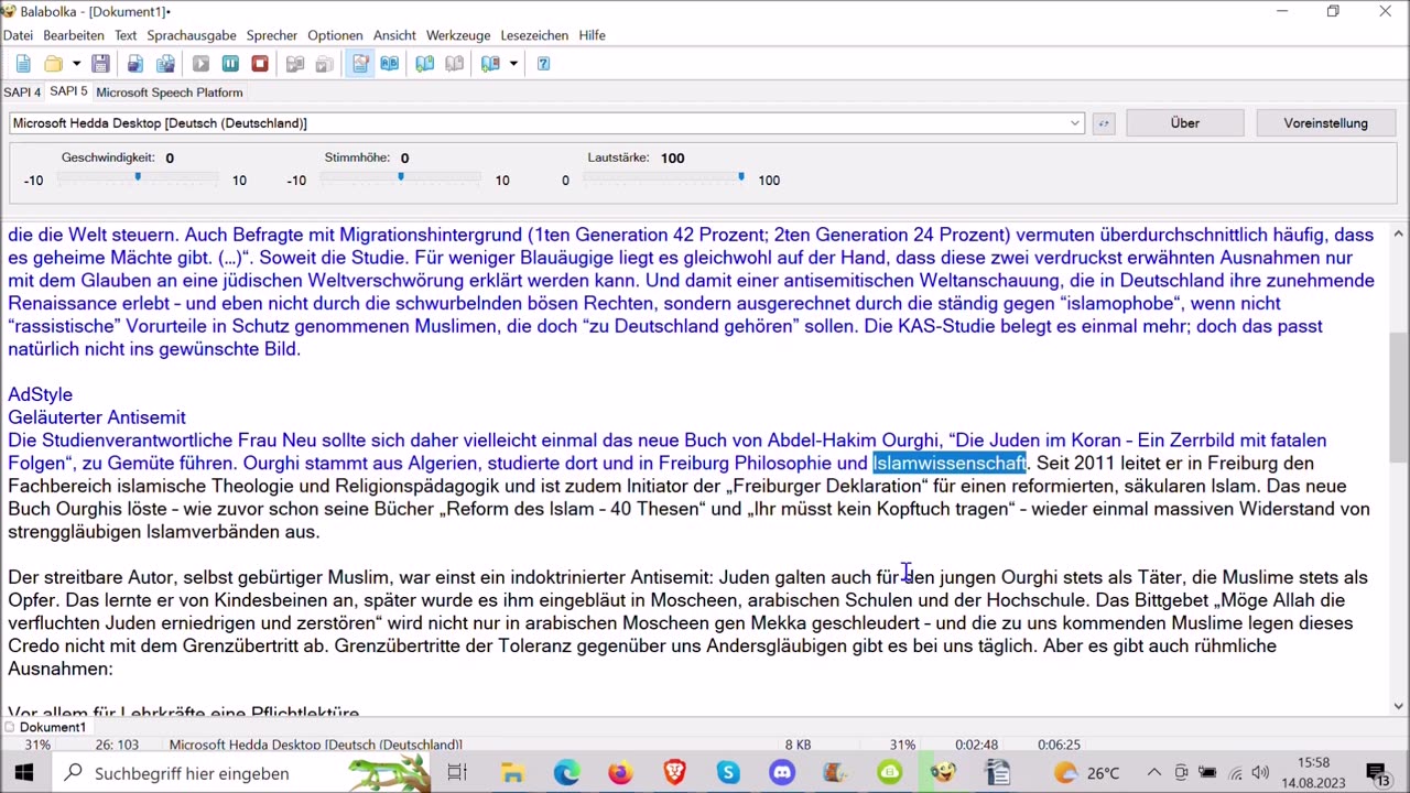 Holt Euch paar Biere zur Satire — 14.08.2023 ...