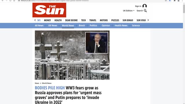 WW3 Fears:Russia Approves Plans For Urgent Mass Graves