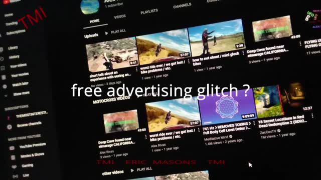 YOUTUBE'S free advertising glitch that benefits large channels only,or?