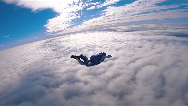 When I walked through the clouds, I felt free