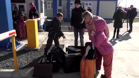 'We are really scared': Ukrainians flee war at home