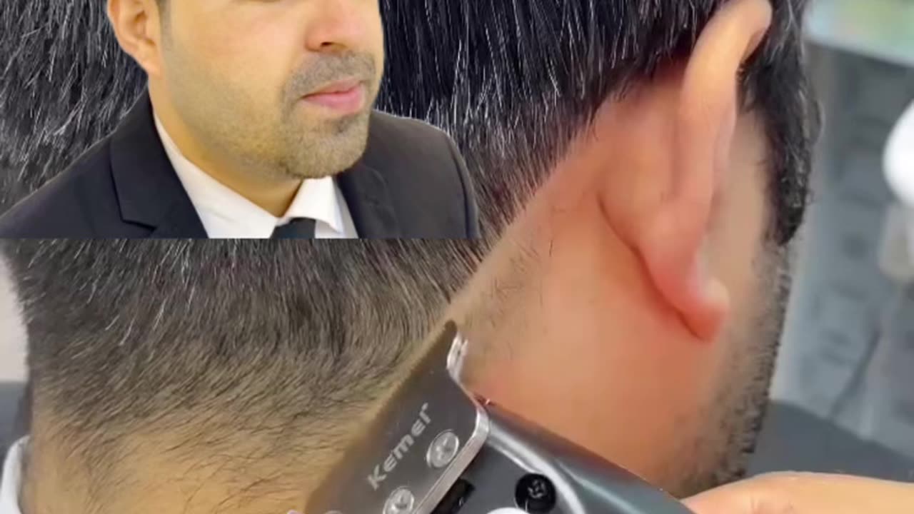 Hair color and hair cut and hair style