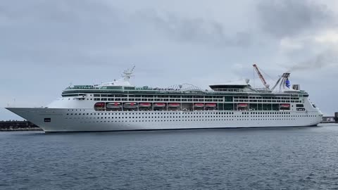 Enchantment of the Seas departure in Ponta Delgada, Sao Miguel Azores Portugal - 18.11.2023 #Cruise