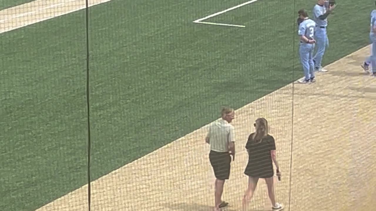 Jonathan sings National Anthem at Wake Forest baseball stadium