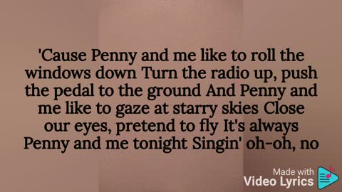 Penny and Me- Hanson